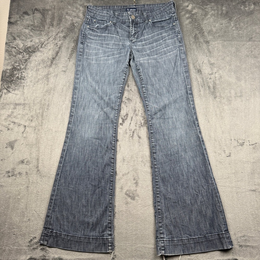 See Thru Soul Flare Jeans Womens 31 Johnie Fit Distressed Y2K Good